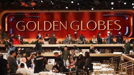 Preparativos para la celebración de los Globos de Oro