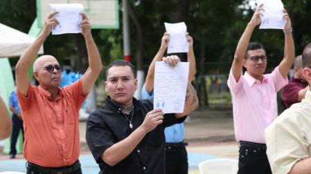 Presos excarcelados en Nicaragua