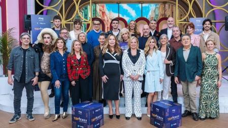 Foto de familia en la presentación de 'Top Chef: dulces y famosos'