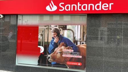 Una oficina del Banco Santander