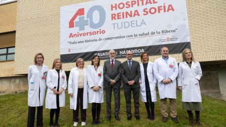 De izda. a dcha.: María Sanz Gálvez, Blanca Sánchez Burgaleta, Sara Magaña Orta, Ana Campillo Arregui, Fernando Domínguez Cunchillos, Jon Guajardo Remacha, Esther Eraso Goñi, Santiago Urmeneta Aguilar, y Ana Beamonte Aréjula