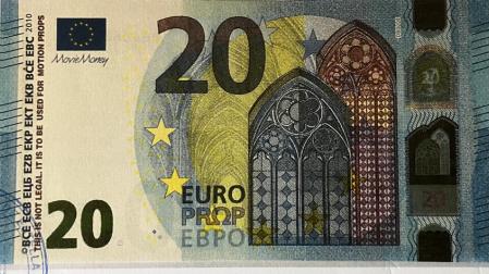 Billete de 20 euros falso