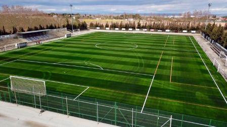 El Ombatillo de Corella, en 2019, cuando renovó el terreno de juego