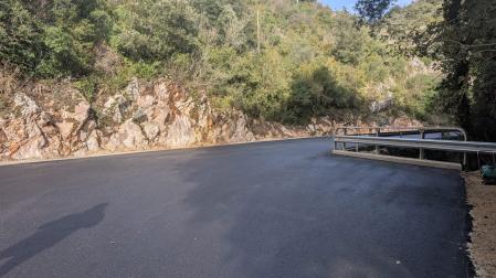 Ampliación de la calzada en la carretera local NA-7240