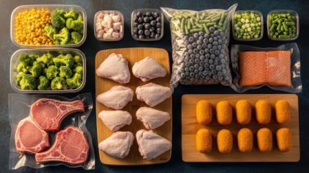 El agua presente en los alimentos se expande al congelarse y forma cristales de hielo que alteran la estructura interna de algunos alimentos