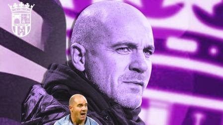 Imagen de Walter Pandiani con la que el Palencia ha anunciado su contratación como entrenador