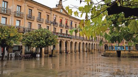 Fachada del Ayuntamiento de Tafalla, cuyo personal pide una negociación “real y efectiva”