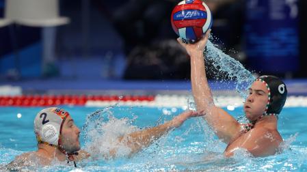 Alberto Munárriz durante el duelo entre España y Hungría