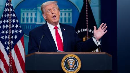 El presidente de Estados Unidos, Donald Trump