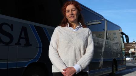 Olena Dmytryshyna, vecina de Berriozar a la que ha costado año y medio obtener el carné de autobús