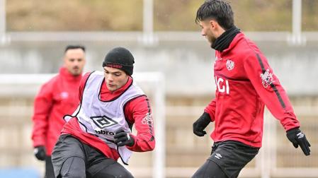 Imagen del último entrenamiento del Rayo Vallecano