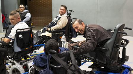 Eduardo González, miembro de Aspace Navarra Powerchair