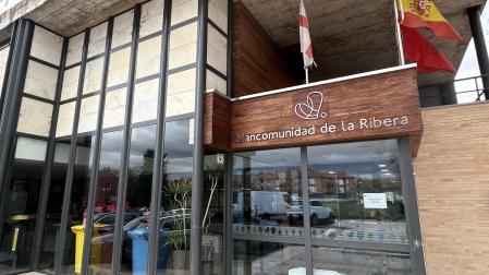 Exterior de la sede de la Mancomunidad de la Ribera