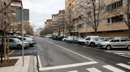 El atropello se produjo en la calle San Juan Bosco de Pamplona