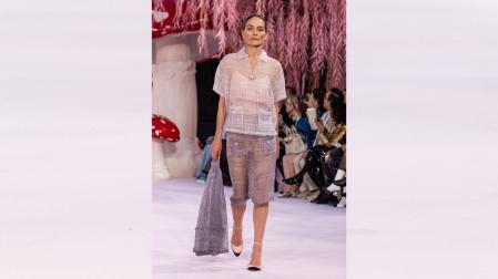 Laura Ponte, en el desfile de Chanel el Grand Palais de París