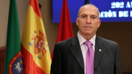 Luis Herranz Laguía durante el acto del aniversario de la Policía este martes 27 de enero