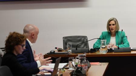 La directora de Excavaciones Osés, Noemí Osés Lana, este miércoles en la comisión de investigación del Parlamento