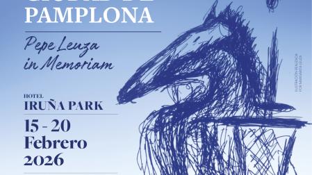 Imagen del cartel del I Torneo Internacional de Ajedrez Ciudad de Pamplona- Pepe Leuza In Memoriam