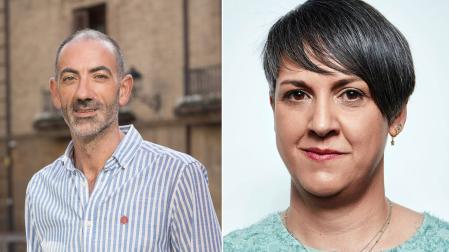 Gorka García (ACI), alcalde; Patricia Cueva, portavoz del PSN
