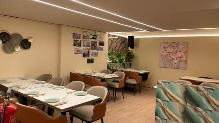 El comedor del Kungfu Bistro, restaurante de la avenida Pío XII número 3 de Pamplona