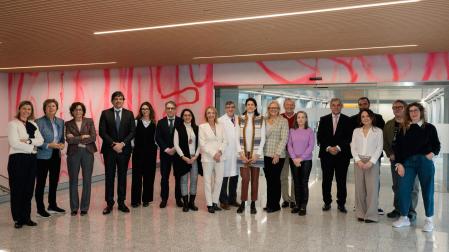 Miembros del Observatorio Somos Fanes en la Clínica Universidad de Navarra, socio científico del barómetro integral del bienestar.