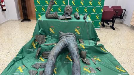 Estatua troceada de Severiano Ballesteros