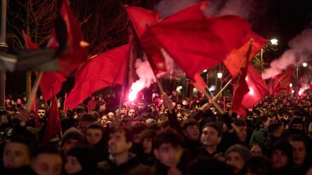 A: MIGUEL OSES F: 31-1-2026 P: L: PAMPLONA T: MANIFESTACION CONVOCADA POR GKS CONTRA EL FASCISMO