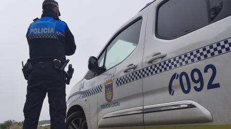 Imagen de un agente de la Policía Local de Tudela