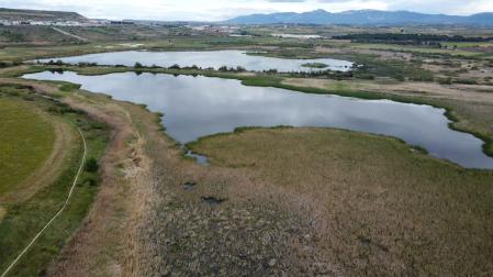 Vista panorámica del embalse de las Cañas