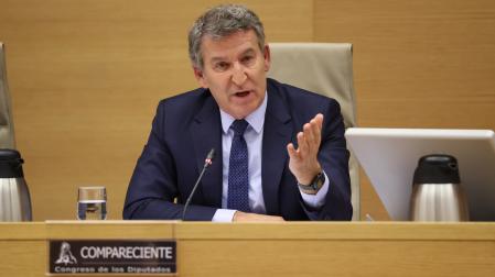 El presidente del PP, Alberto Nuñez Feijóo, comparece en la Comisión de investigación de la dana, en el Congreso de los Diputados