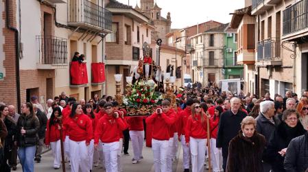 Procesión de San Blas en Milagro.