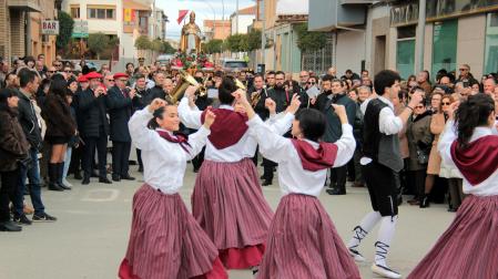 Procesión de San Blas en Ribaforada.
