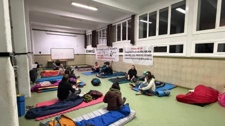 Imagen del encierro llevado a cabo en el FP Elizondo, también conocido como la Escuela de la Laboral.