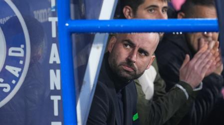 Claudio Giráldez, técnico del Celta, durante un partido del equipo gallego
