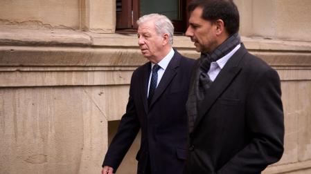 Joaquín Mollinedo y José Julio Figueroa Gómez de Salazar han sido los directivos de Acciona que han viajado en esta ocasión hasta Pamplona