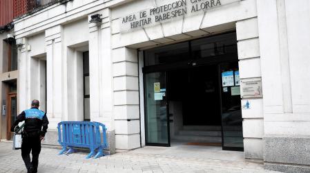 Sede de la comisaría de Policía Municipal de Pamplona en la calle Monasterio de Irache