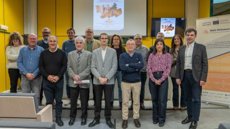 Asistentes a la jornada celebrada en la UPNA en la que se han presentado los avances del proyecto de investigación