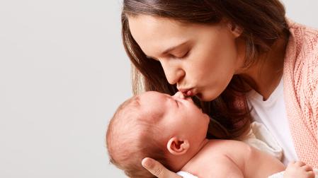 Una madre con su bebé
