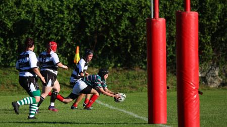 Imagen de un partido anterior de La Única Rugby Taldea femenino, en la Copa Ciudad de Pamplona.