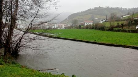 El río Erasote en Leitza
