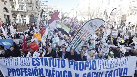 Manifestación de los médicos este sábado en Madrid