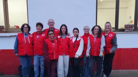 Voluntarios de Cruz Roja en Mendavia,