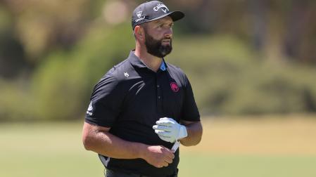 John Rahm, en el transcurso del torneo de Adelaida