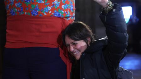 En la imagen, Itziar Ituño junto a Miel Otxin, antes de disfrazarse de txatxo.