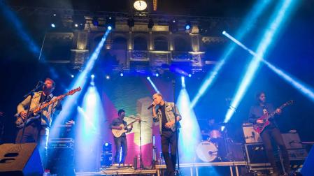 Miss Caffeina, en el concierto que ofreció en Tudela en 2017