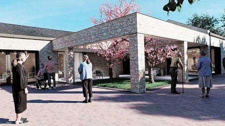 Recreación del exterior recogida en el proyecto de centro de día de Arróniz