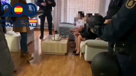 Momento de la actuación policial