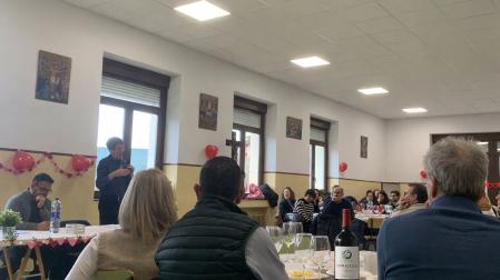 Cata de vinos en la Jornada de Renovación Matrimonial en el Seminario de Pamplona