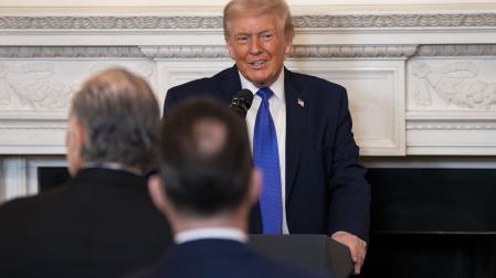 Donald Trump, en un acto este jueves