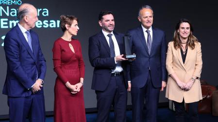 Fotos de la entrega del Premio Navarra Empresarial 2026 en el pabellón Navarra Arena